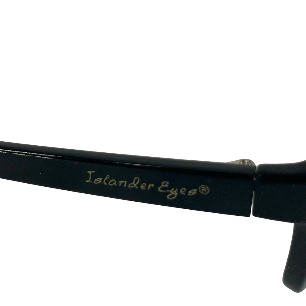 Islander Eyes Curacao Sunglasses Black Blue Mirror Lens Wrap Sport Fishing